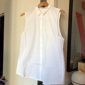 Everlane cotton sleeveless blouse